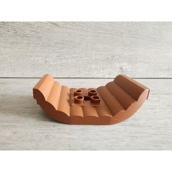 1x Lego Duplo Hanging Bridge Footbridge Reddish Brown 23027 Vintage - Picture 6 of 8